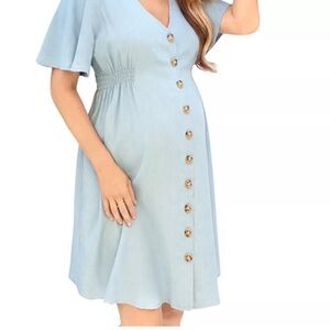 Ingrid & Isabel Maternity Chambray Dress